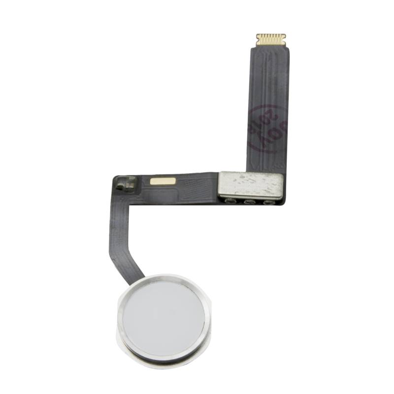 iPad Pro 9.7" Home Button With Fingerprint Scanner Flex Cable - Silver