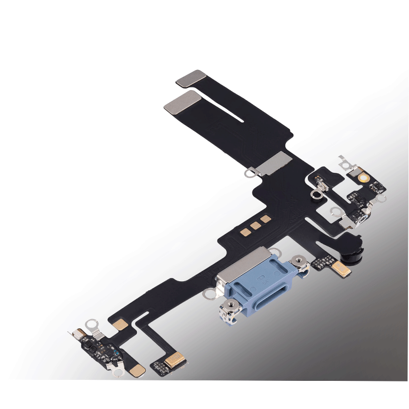 iPhone 14 Charging Port Connector Flex Cable - Blue