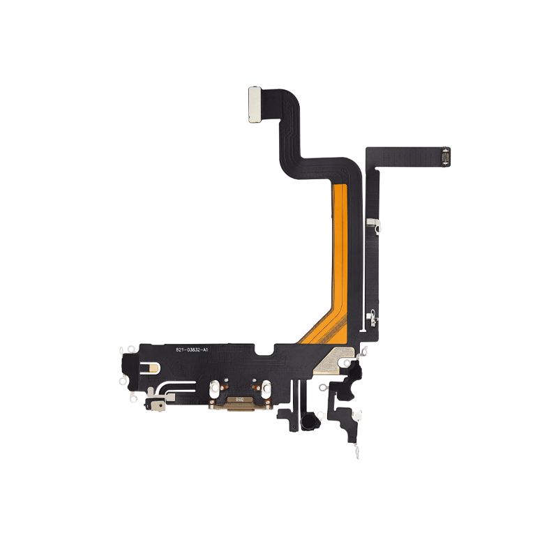 iPhone 14 Pro Max Charging Port Connector Flex Cable - Gold