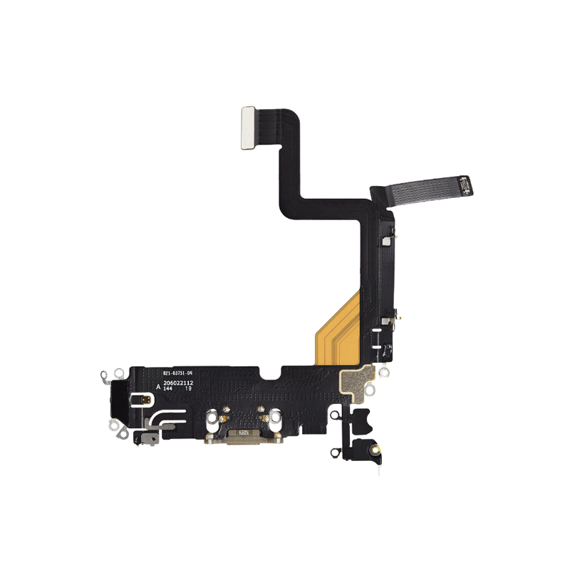iPhone 14 Pro Charging Port Connector Flex Cable - Gold