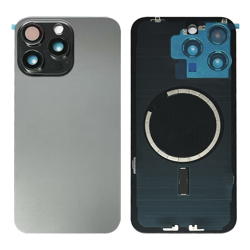 BACK COVER PER iPhone 15 PRO MAX NERO / Black TITANIUM Compatibile - Compatibile BACK COVER PER iPhone 15 PRO MAX NERO / Black TITANIUM Compatibile - Compatibile
