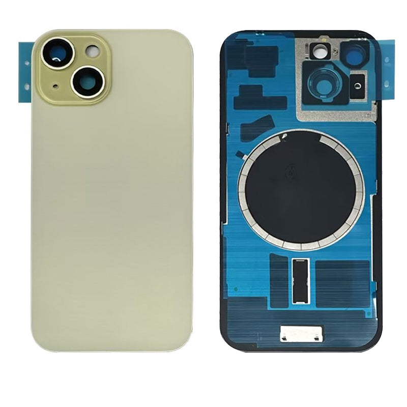 BACK COVER PER iPhone 15 GIALLO Compatibile - Compatibile
