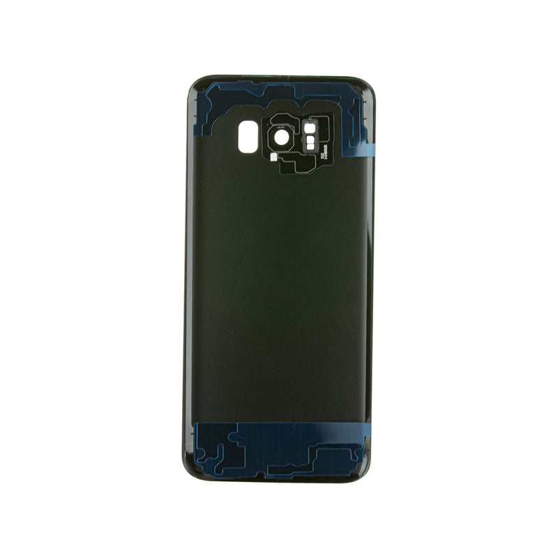 Samsung Galaxy S8 Plus Glass Back Cover with Camera Lens Cover and Adhesive(Blue)