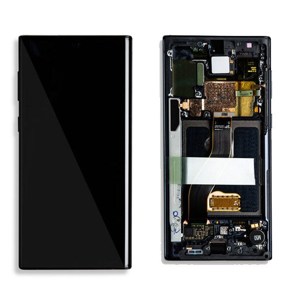 Samsung Galaxy Note 10 Premium Glass Screen OLED Display Assembly Replacement with Frame - Aura Black