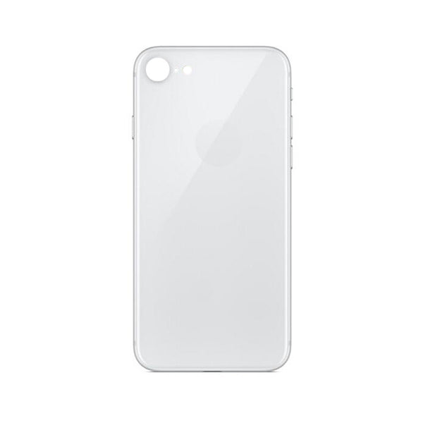 iPhone 8 Battery Cover Glass With Adhesive - White