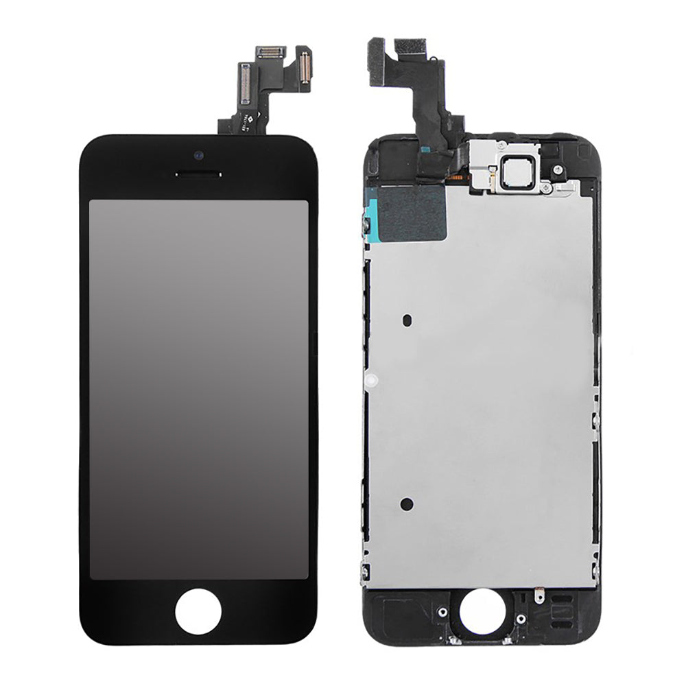 Apple :: iPhone Repair Parts :: iPhone 5S Parts :: iPhone 5S and Glass Screen Replacement with Small Parts (Black) (Premium)