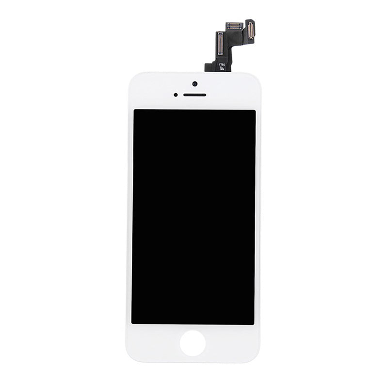 iPhone 5S LCD and Digitizer Glass Screen Replacement with Small Parts (White) (Premium)