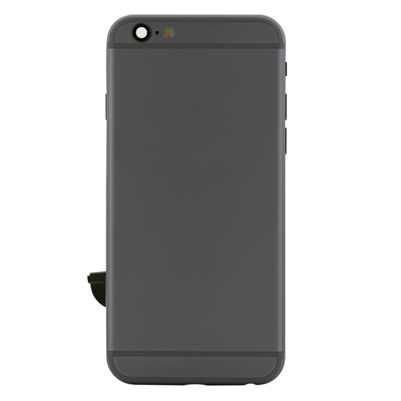iPhone 6S Space Grey Rear Back Housing Midframe Assembly w/ Pre-Installed Small Parts