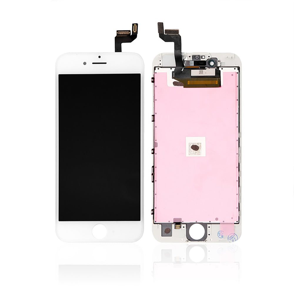 Écran LCD Tactile De Remplacement Pour IPhone 6s Blanc - Kit De Réparation Avec Outils Et Adhésif - Compatible A1633, A1688, A1700