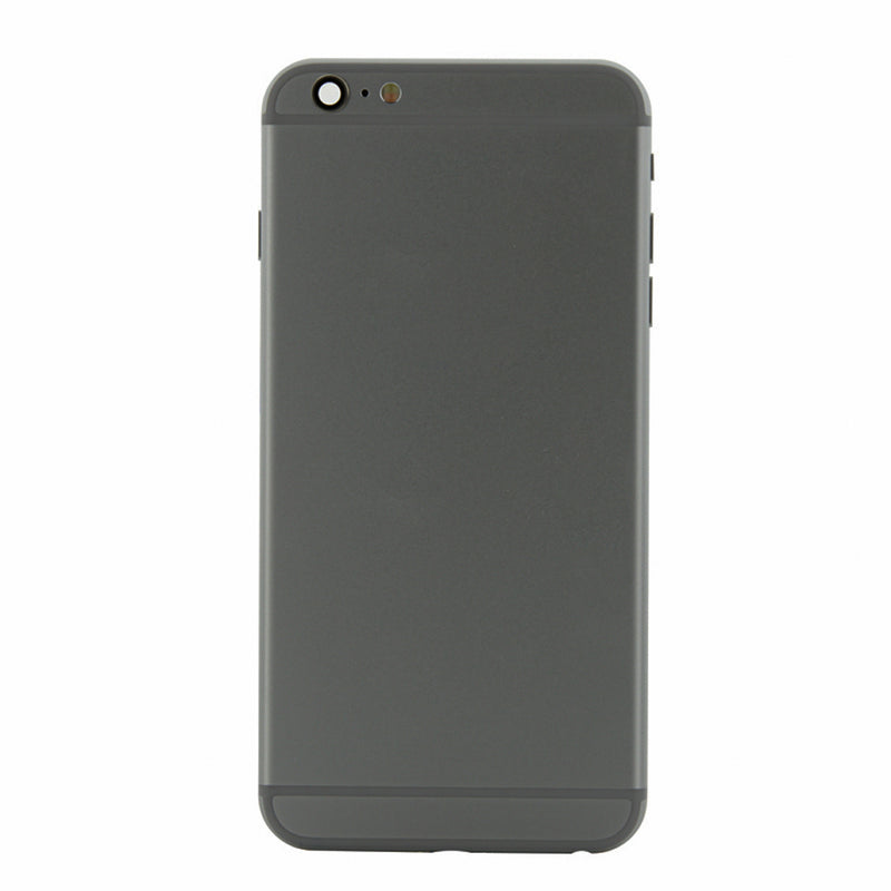 iPhone 6 Plus Space Grey Rear Back Housing Midframe Assembly w/ Pre-Installed Small Parts