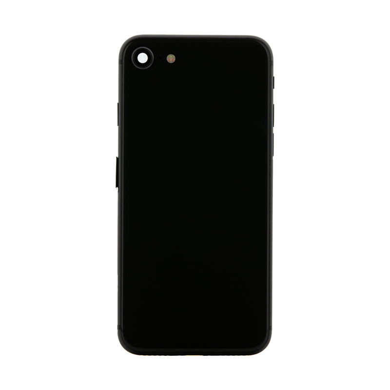 iPhone 8 Space Grey (Black) Rear Back Housing Midframe Assembly w/ Pre-Installed Small Parts