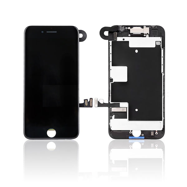 iPhone 8 LCD and Digitizer Glass Screen Replacement with Small Parts (Black) (PREMIUM)