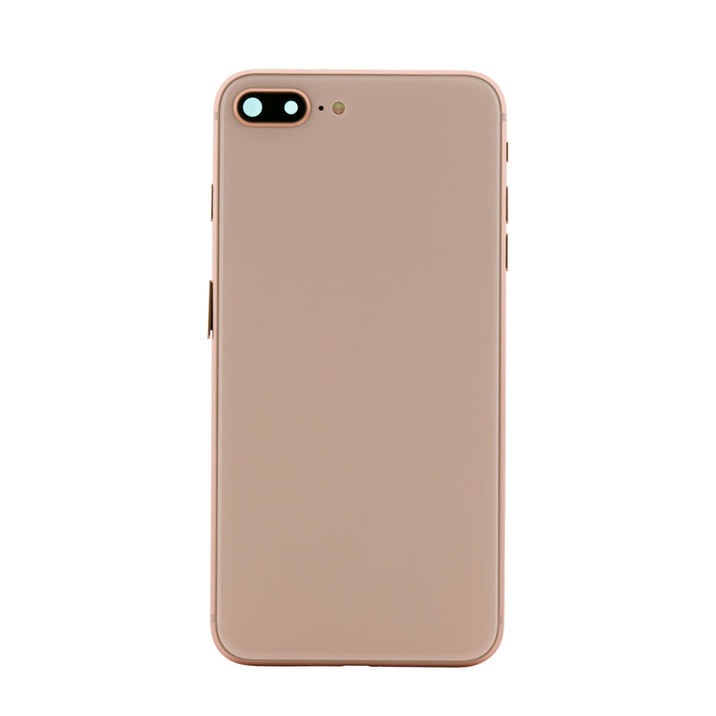 iPhone 8 Plus Rose Gold Rear Back Housing Midframe Assembly w/ Pre-Installed Small Parts