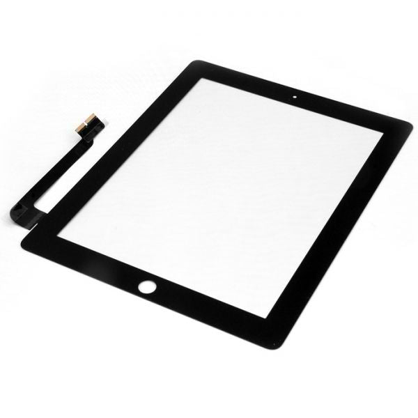 iPad 3 & 4 Premium Black Glass Touch Screen Digitizer Replacement