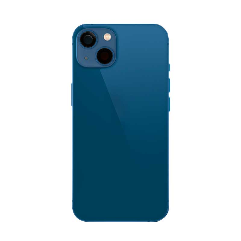 iPhone 13 Rear Back Housing Replacement with Small Parts Pre-Installed - Blue