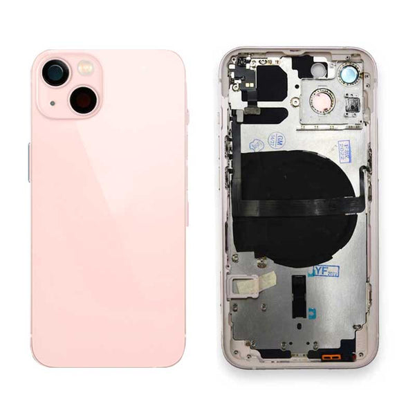 iPhone 13 Rear Back Housing Replacement with Small Parts Pre-Installed - Pink