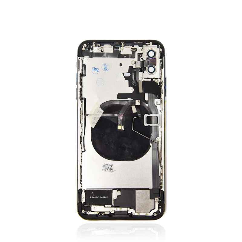 iPhone XS MAX Space Grey Rear Back Housing Assembly w/ Pre-Installed Small Parts