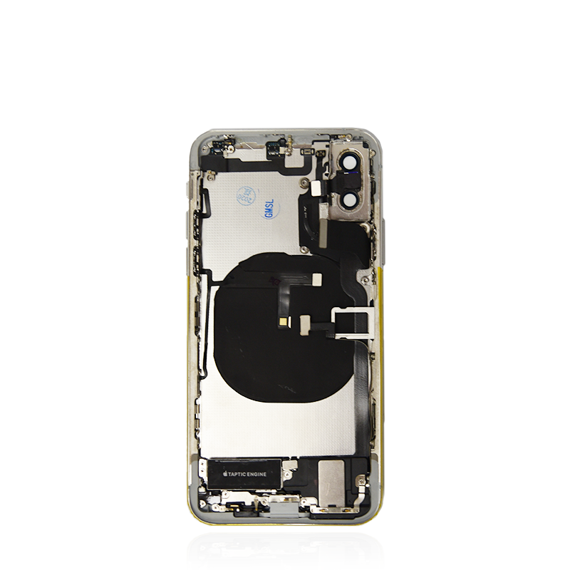 iPhone XS Rear Back Housing Midframe Assembly w/ Pre-Installed Small Parts (Silver)