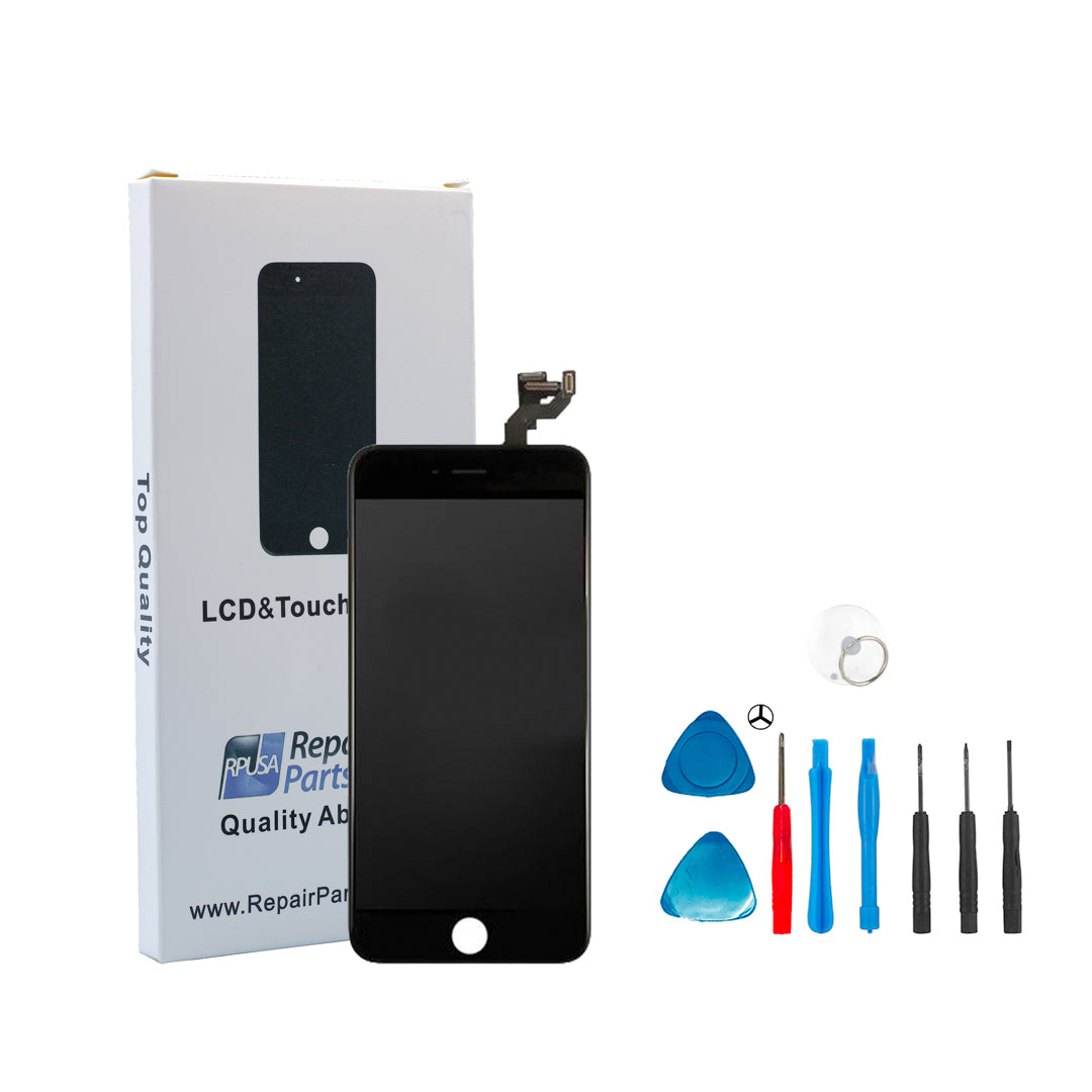 XLHAMA LCD Touchscreen Voor IPhone 6S – Zwart, Compleet Met Montagegereedschap, Handleiding En Gehard Glas, Alleen Compatibel Met 6S