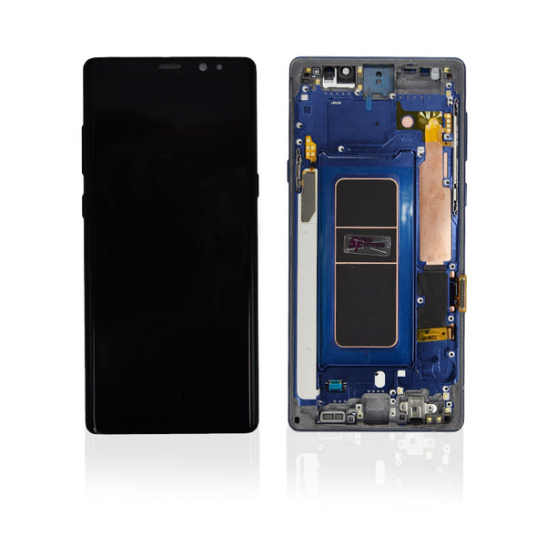 Samsung Galaxy Note 9 Premium Glass Screen LCD Assembly Replacement with Frame - Ocean Blue