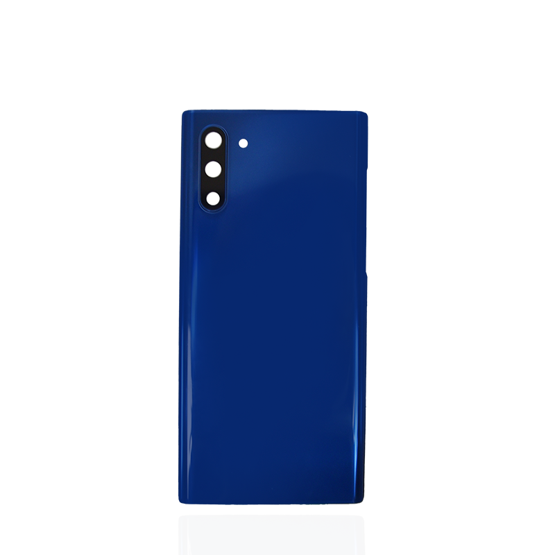Samsung Galaxy Note 10 Glass Back Cover with Camera Lens Cover and Adhesive(Blue)