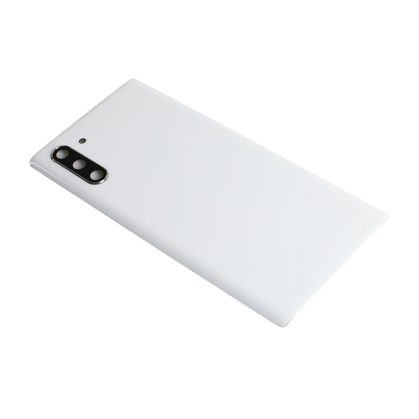 Samsung Galaxy Note 10 Glass Back Cover with Camera Lens Cover and Adhesive(White)