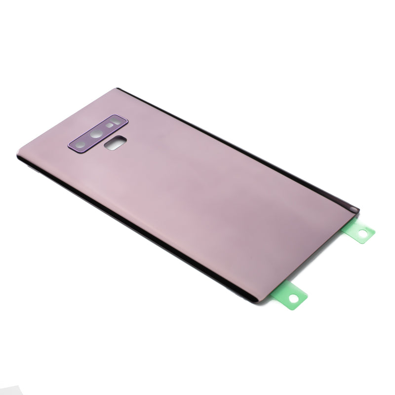 Samsung Galaxy Note 9 Glass Back Cover with Camera Lens Cover and Adhesive(Purple)