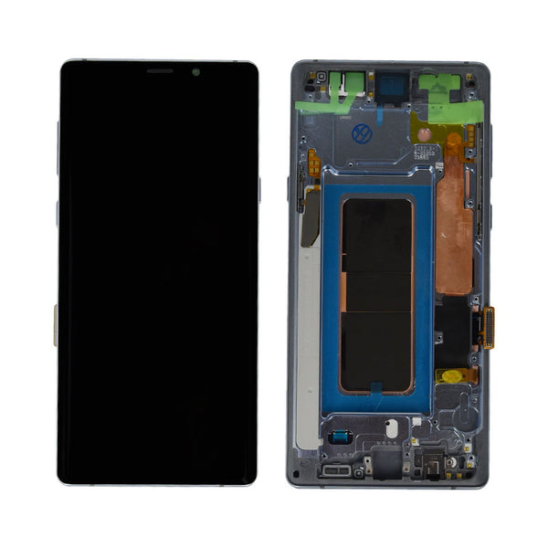 Samsung Galaxy Note 9 Premium Glass Screen LCD Assembly Replacement with Frame - Alpine White
