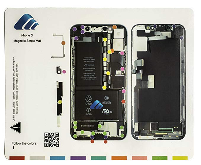 iPhone &Android付属品セット Repair Tools :: Repair Tools :: ScrewMat :: iPhone X Magnetic ScrewMat