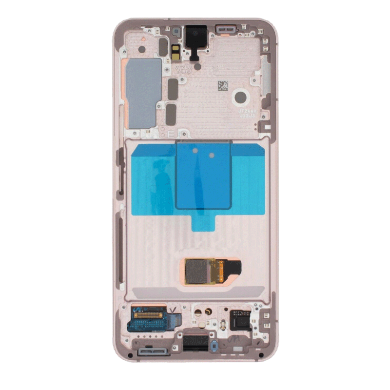 Samsung Galaxy S22 Premium Glass Screen OLED Assembly w/ Frame (Pink)
