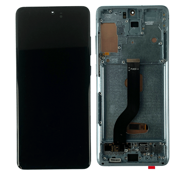 Samsung Galaxy S20 Plus Premium Glass Screen OLED Assembly w/ Frame (Cloud Blue)