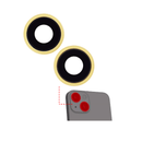 iPhone 14 / 14 Plus Rear Back Camera Lens w/ Bracket and Bezel - Yellow