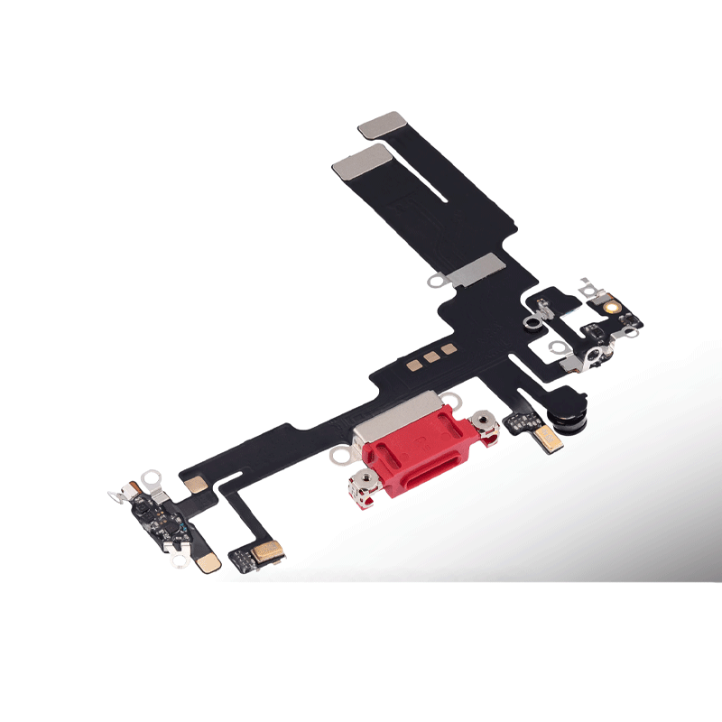 iPhone 14 Charging Port Connector Flex Cable - Red