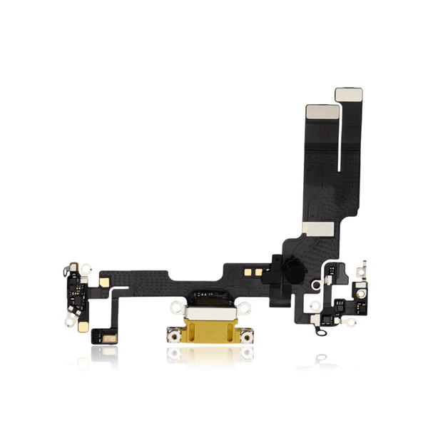 iPhone 14 Charging Port Connector Flex Cable - Yellow