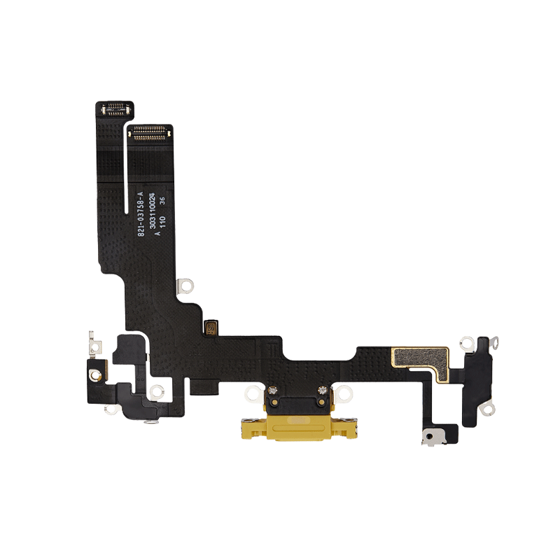 iPhone 14 Charging Port Connector Flex Cable - Yellow