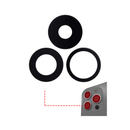 iPhone 14 Pro / 14 Pro Max Rear Back Camera Lens w/ Bracket and Bezel - Space Black