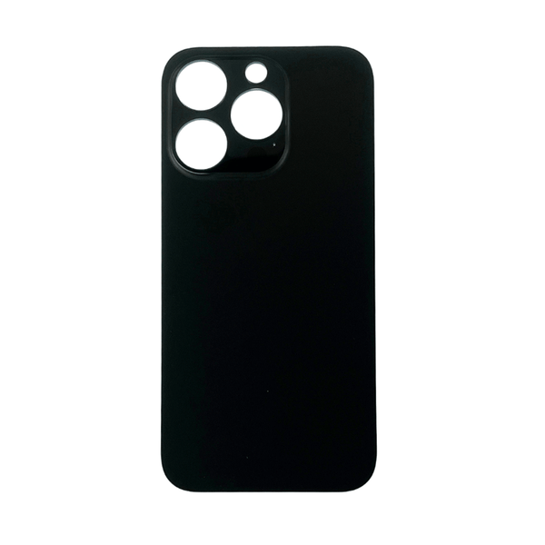 iPhone 14 Pro Max Back Glass Battery Cover Glass w/ adhesive (Large Camera Hole) (Space Black)