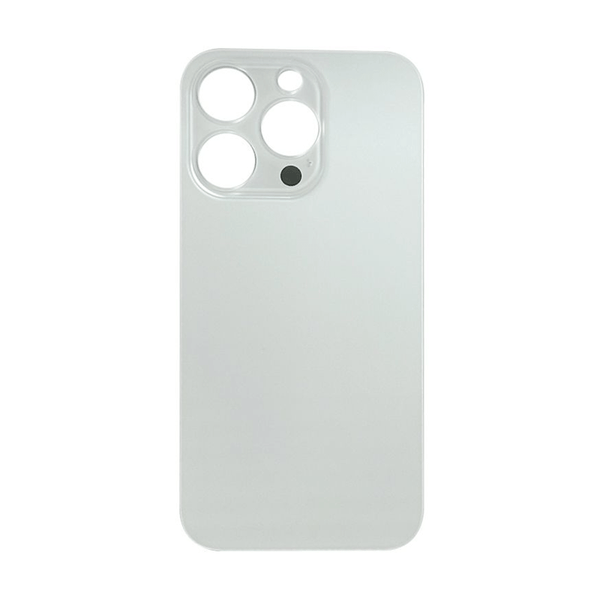 iPhone 14 Pro Max Back Glass Battery Cover Glass w/ adhesive (Large Camera Hole) (Silver)