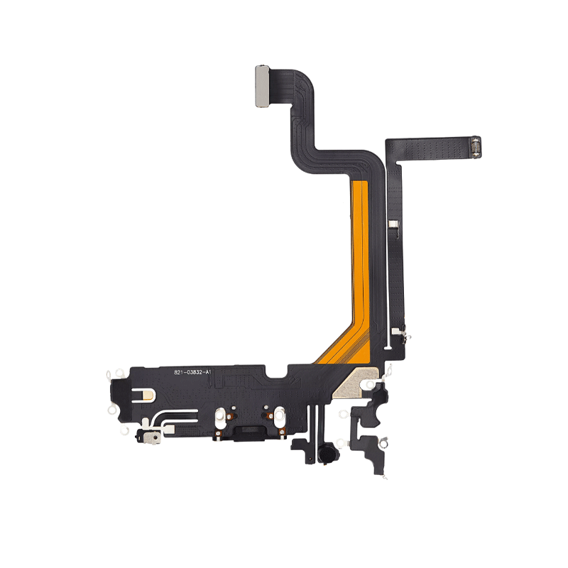 iPhone 14 Pro Max Charging Port Connector Flex Cable - Space Black