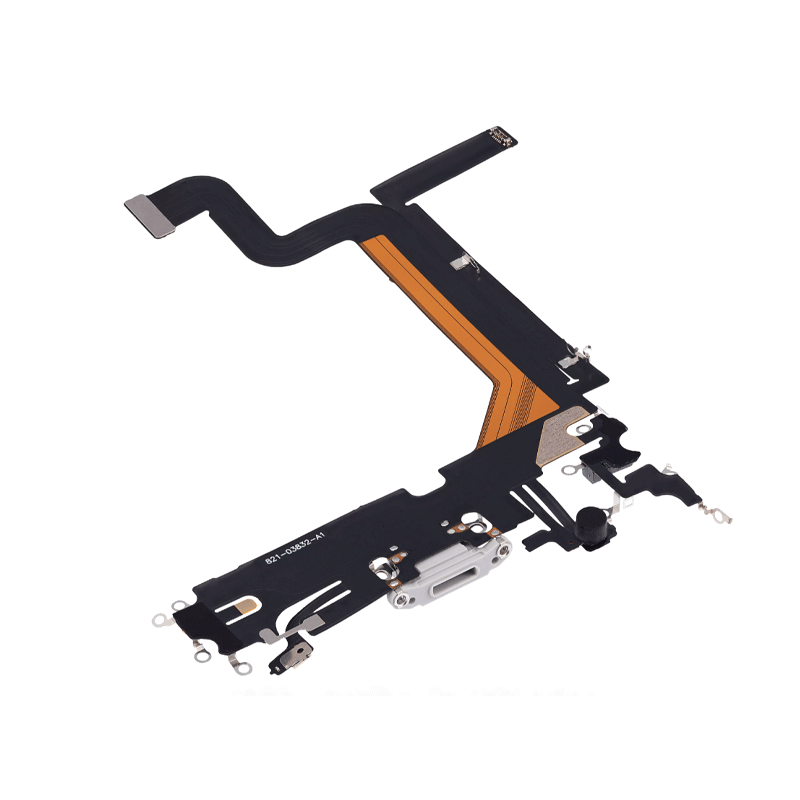 iPhone 14 Pro Max Charging Port Connector Flex Cable - Silver