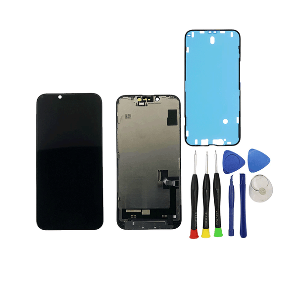 iPhone 14 Grade A Incell LCD Glass Screen Replacement Kit + Toolkit