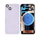 iPhone 14 Plus Back Glass Battery Cover Glass w/ Magsafe Magnet / Camera Lens / Camera Bezel / Metal Plate (Purple)