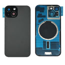 iPhone 15 Back Glass Battery Cover Glass w/ Magsafe Magnet / Camera Lens / Camera Bezel / Metal Plate (Black)