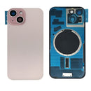 iPhone 15 Back Glass Battery Cover Glass w/ Magsafe Magnet / Camera Lens / Camera Bezel / Metal Plate (Pink)