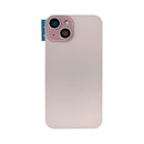 iPhone 15 Back Glass Battery Cover Glass w/ Magsafe Magnet / Camera Lens / Camera Bezel / Metal Plate (Pink)