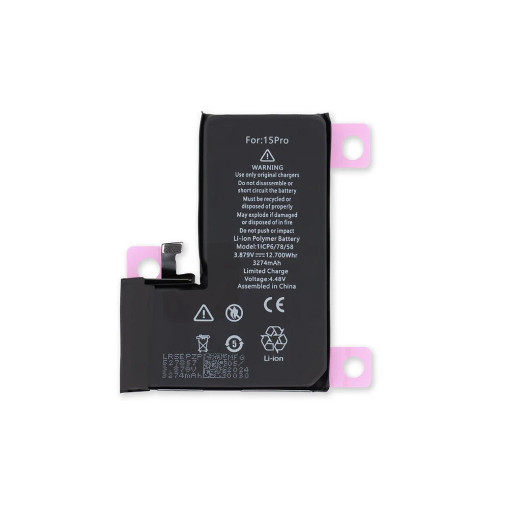 Apple iPhone 15Pro 256GB バッテリー85% iPhone 15 Pro Premium Replacement Battery w/ Adhesive