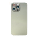 iPhone 15 Pro Max Back Glass Battery Cover Glass w/ Magsafe Magnet / Camera Lens / Camera Bezel / Metal Plate (Natural Titanium)