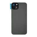iPhone 15 Plus Back Glass Battery Cover Glass w/ Magsafe Magnet / Camera Lens / Camera Bezel / Metal Plate (Black)