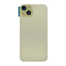 iPhone 15 Plus Back Glass Battery Cover Glass w/ Magsafe Magnet / Camera Lens / Camera Bezel / Metal Plate (Yellow)