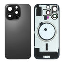 iPhone 16 Pro Back Glass Battery Cover with Frame / Magsafe Magnet / Camera Lens / Camera Bezel / Metal Plate (Black Titanium)